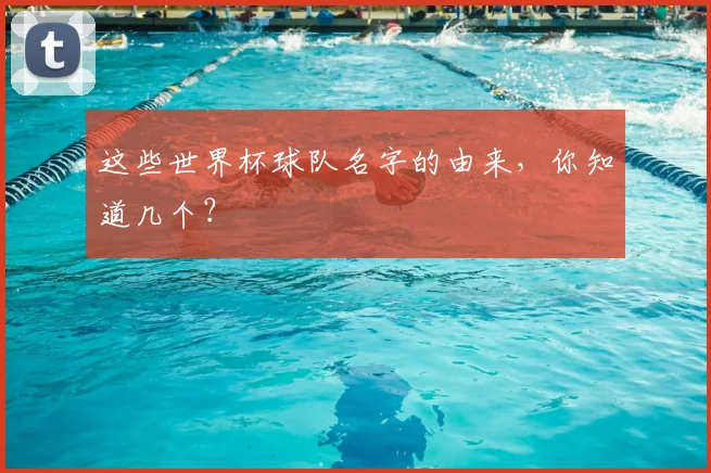这些世界杯球队名字的由来,你知道几个?